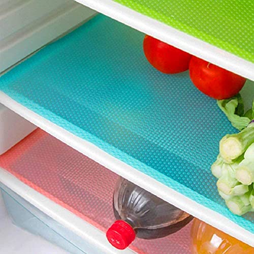 12 Pcs Refrigerator Liners. MayNest Washable Mats Covers Pads. Home Kitchen Gadgets Accessories Organization for Top Freezer Glass Shelf Wire Shelving Cupboard Cabinet Drawers (4 Blue+4 Green+4 Red)